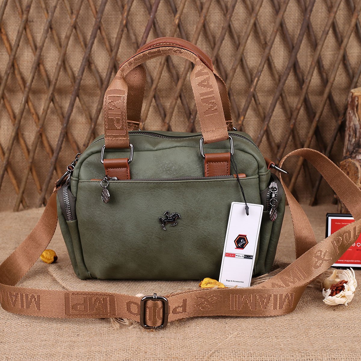 Miami Polo Günlük Yeşil Çanta