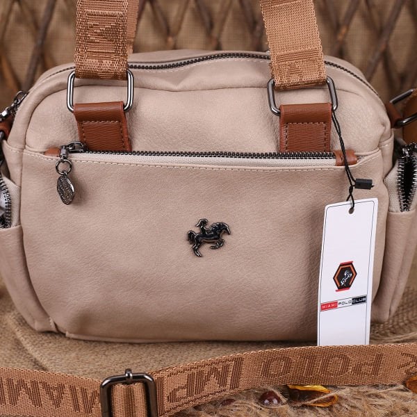 Miami Polo Günlük Bej Çanta