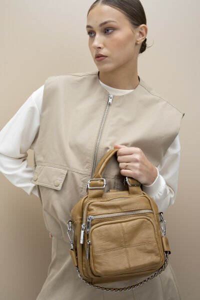 Matthew Cox Camel Hem Sırt Hem Yandan Asmalı Kadın Çanta