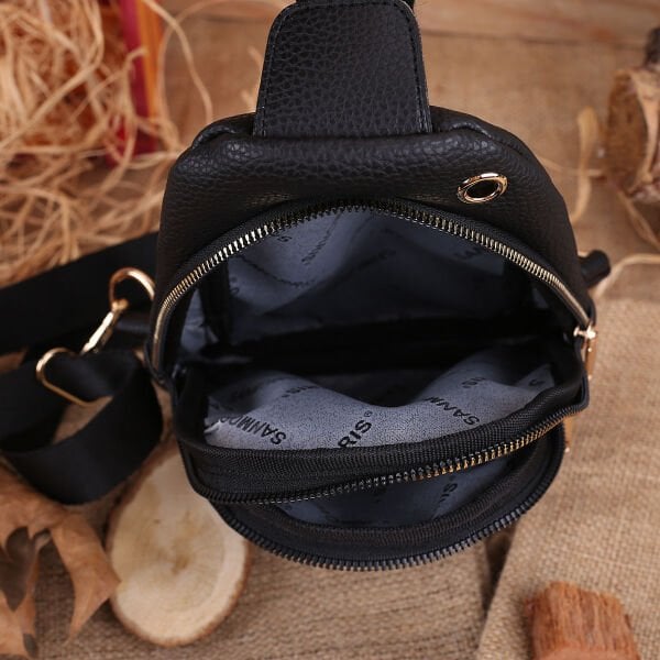 Sanmorris Siyah Body Bag Göğüs Çantası