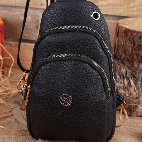 Sanmorris Siyah Body Bag Göğüs Çantası