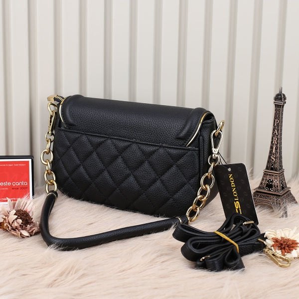 Ççs London Yeni Sezon Siyah Kapitone Yandan Asmalı Çanta