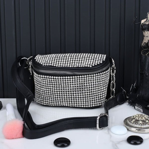 Ççs London Gümüş Küçük Boy Bel Çantası