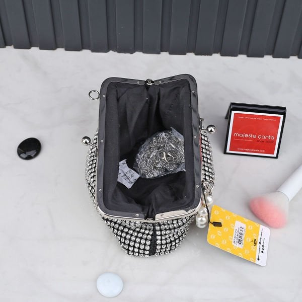 Ççs London Gümüş İncili Taşlı Çanta