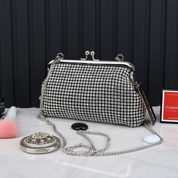 Ççs London Gümüş İncili Taşlı Çanta