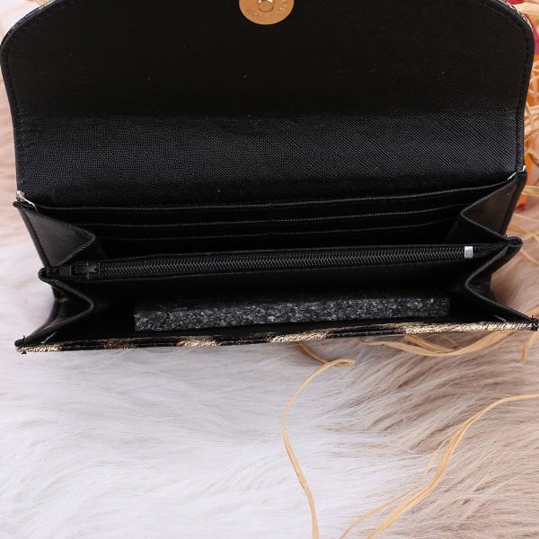 Leopar Desenli Çanta&Cüzdan Konbin