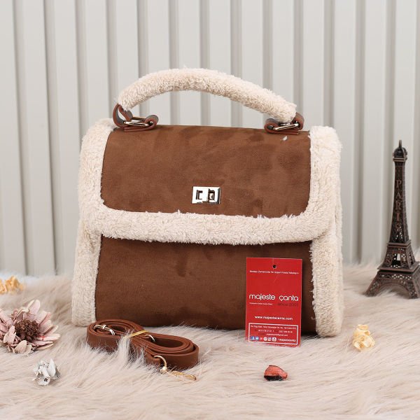 Yeni Sezon Taba Süet Yandan Asmalı Çanta