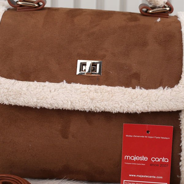 Yeni Sezon Taba Süet Yandan Asmalı Çanta