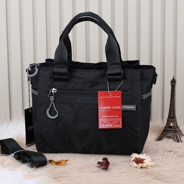 Sanmorris Yeni Sezon Siyah Günlük Kadın Çantası
