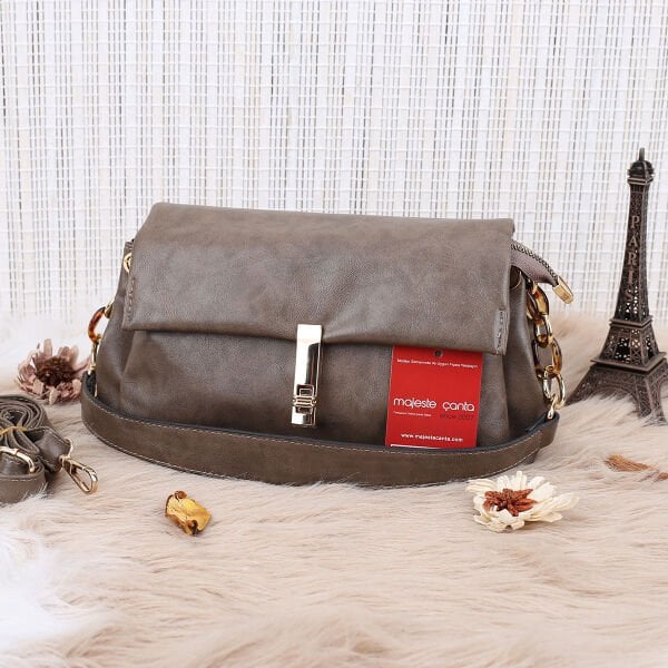 Motto Üç Gözlü Vizon Hem Omuz Hem Yandan Asmalı Çanta