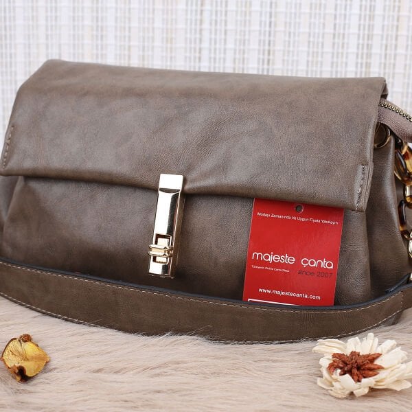 Motto Üç Gözlü Vizon Hem Omuz Hem Yandan Asmalı Çanta