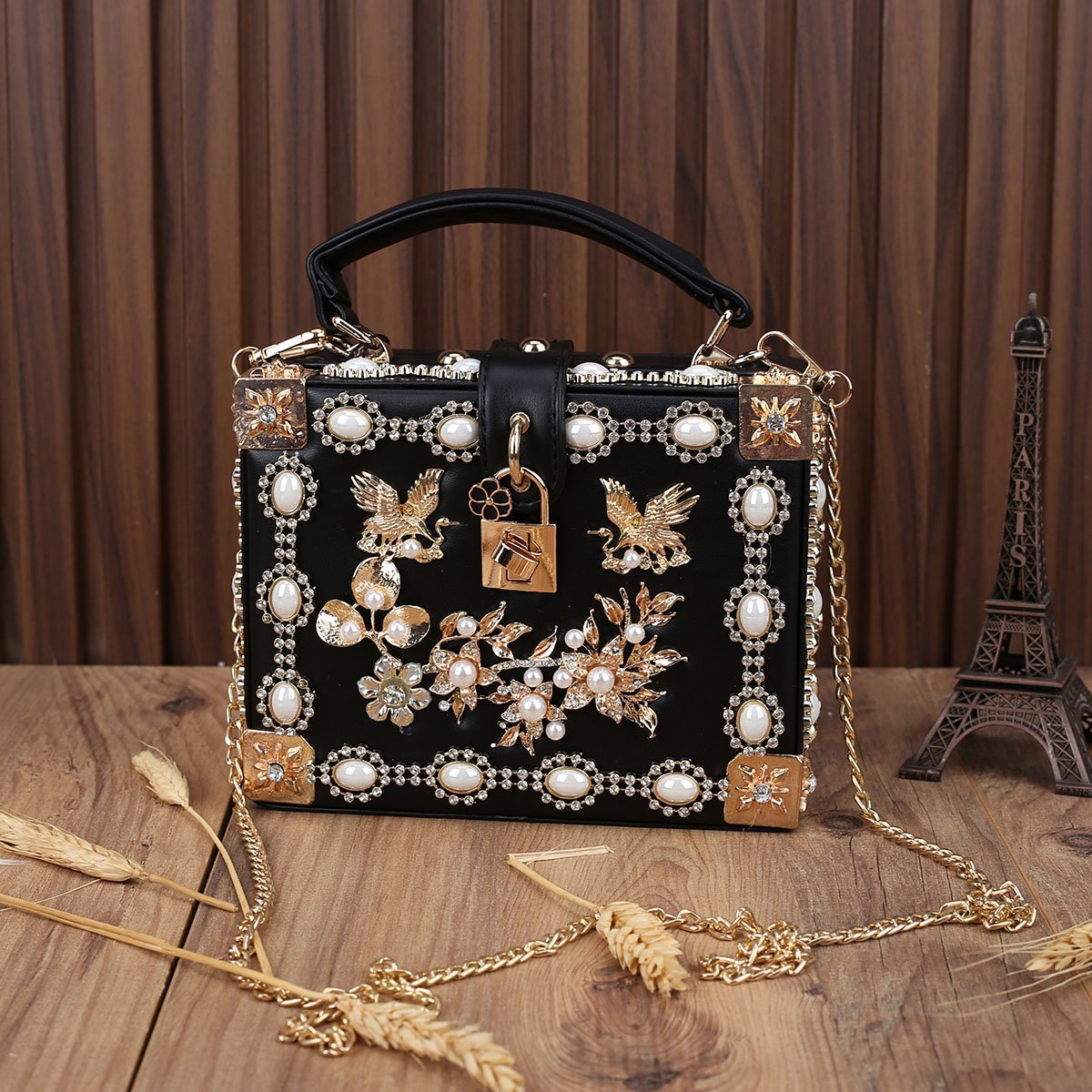 Ççs London Kutu Model Siyah Çanta