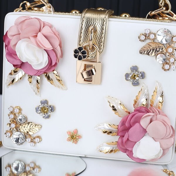 Ççs London Kutu Model Beyaz Çanta