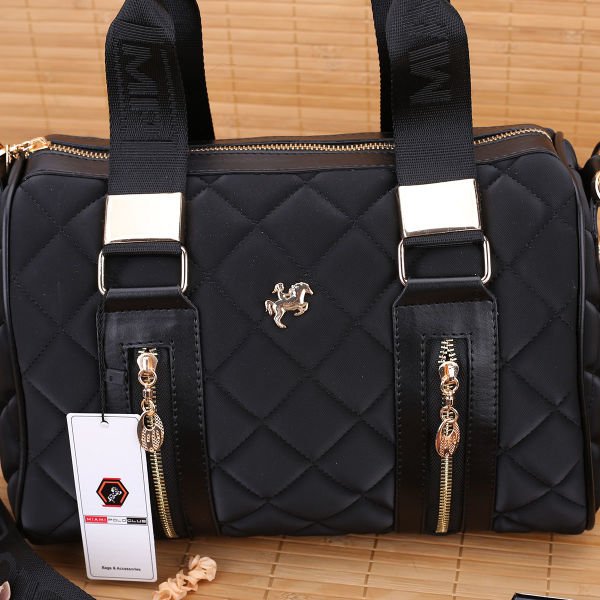 Miami Polo Silindir Model Siyah Çanta