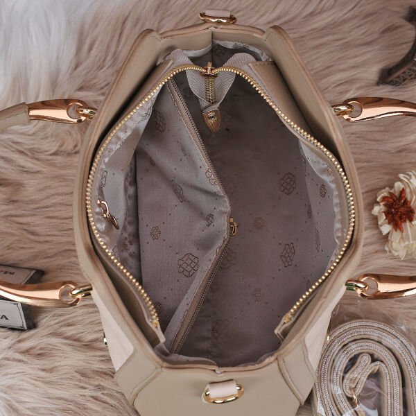 Motto Bej Elde Tutmalı Kadın Çanta