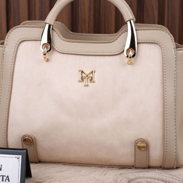Motto Bej Elde Tutmalı Kadın Çanta