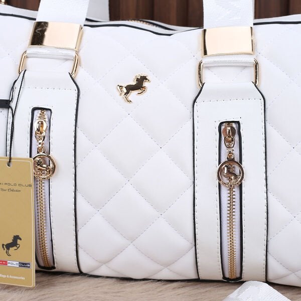 Miami Polo Silindir Model Beyaz Çanta
