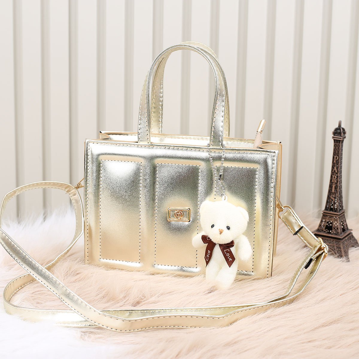 Majeste Yeni Sezon Gold Kadın Çanta