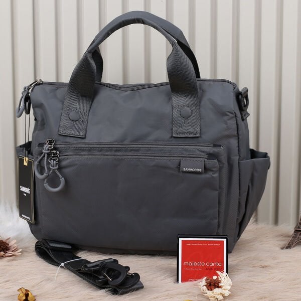 Sanmorris Yeni Sezon Koyu Gri Günlük Çanta