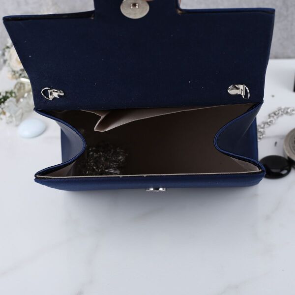 Majeste Yeni Sezon Siyah Taşlı Abiye Çanta