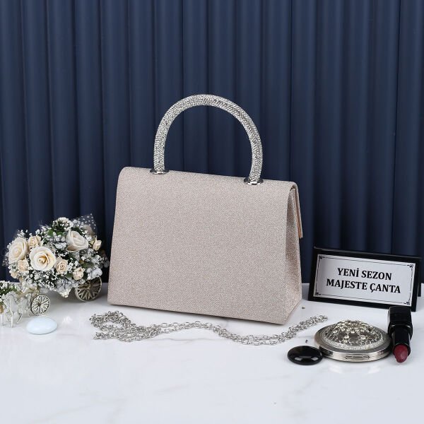 Majeste Yeni Sezon Vizon Taşlı Abiye Çanta