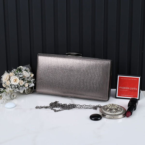 Majeste Yeni Sezon Füme Taşlı Abiye Çanta