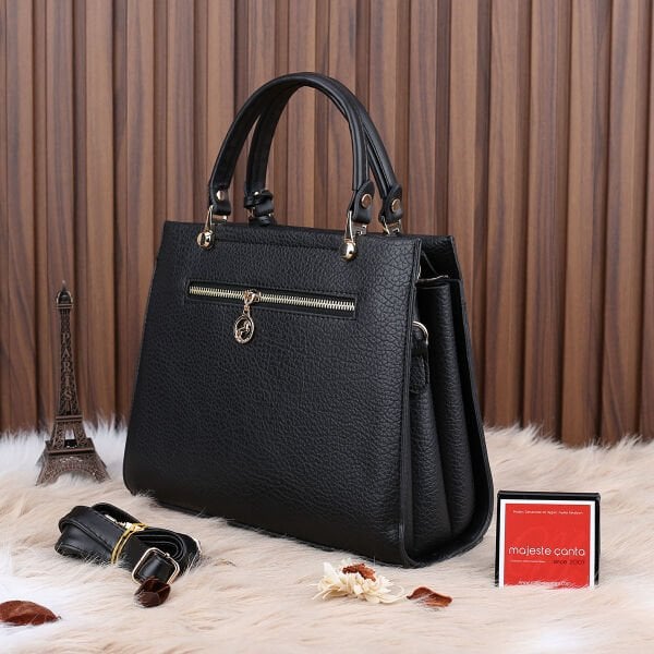 Miami Polo Siyah Üç Gözlü Kadın Çanta