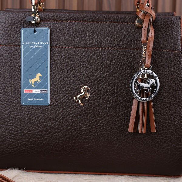 Miami Polo Kahverengi Üç Gözlü Kadın Çanta