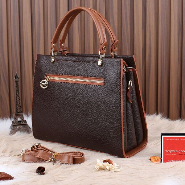 Miami Polo Kahverengi Üç Gözlü Kadın Çanta