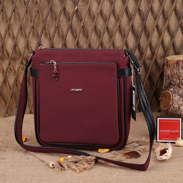 Cressberry Bordo Çapraz Askılı Çanta