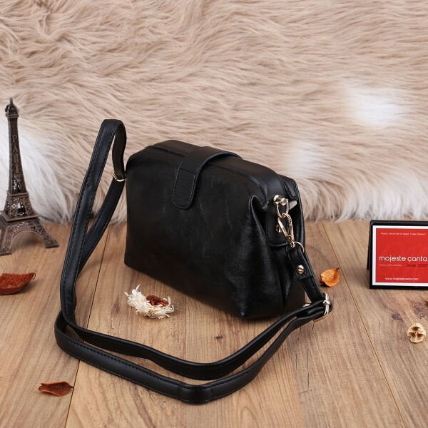 Yeni Sezon Siyah Yandan Asmalı Kadın Çanta