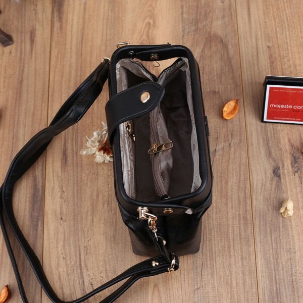 Yeni Sezon Siyah Yandan Asmalı Kadın Çanta