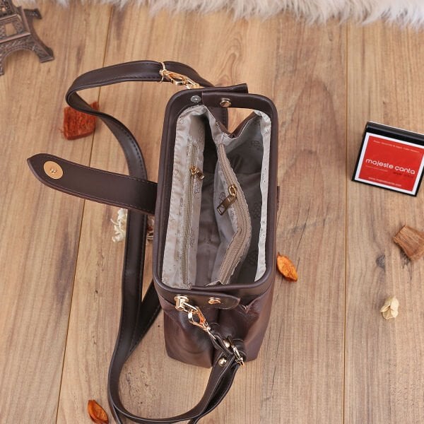 Yeni Sezon Kahverengi Yandan Asmalı Kadın Çanta