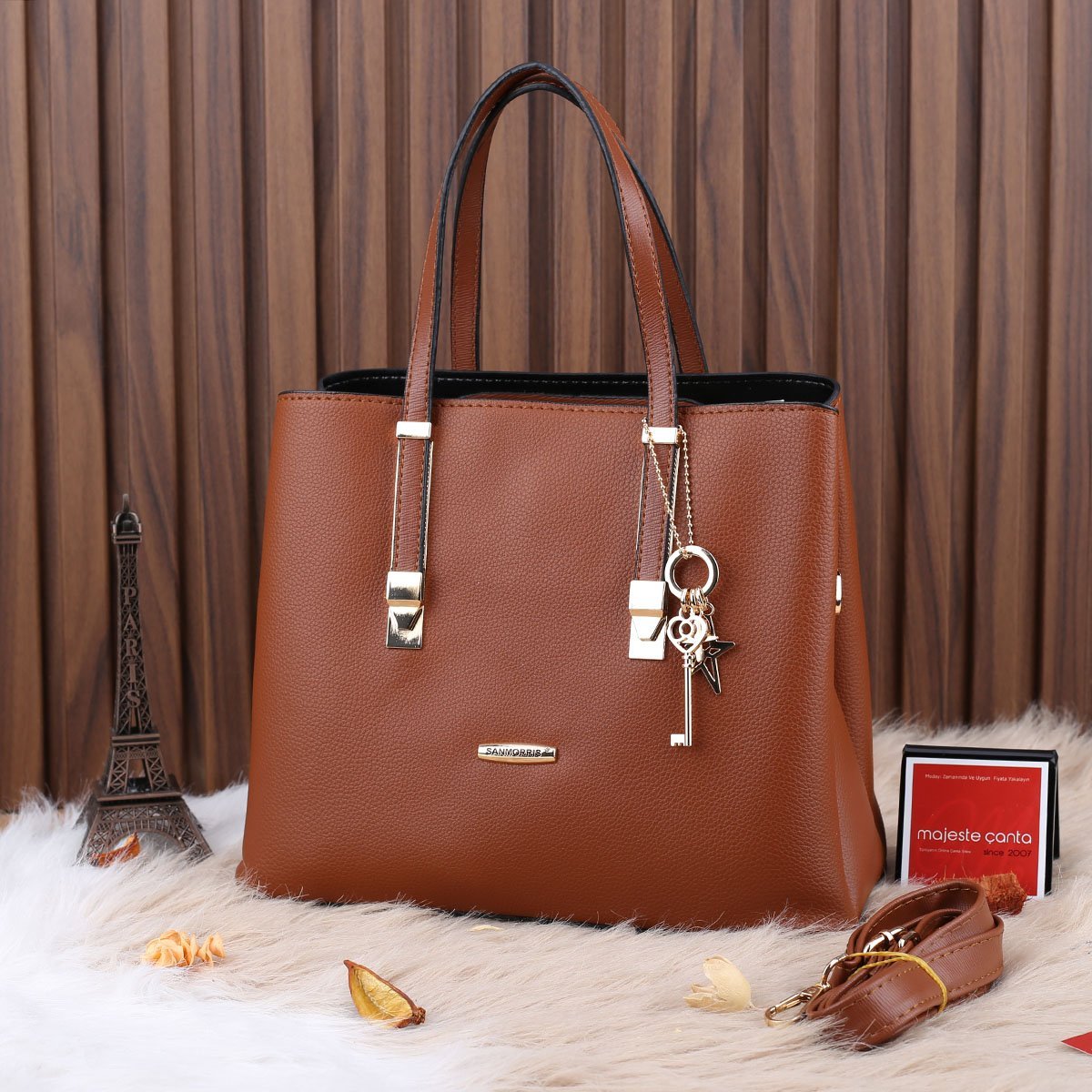 Sanmorris Üç Gözlü Taba Kadın Çanta