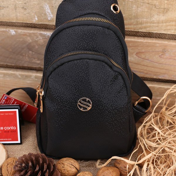 Sanmorris Siyah Mozaik Freebag