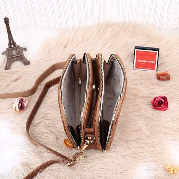 Motto 3 Gözlü Taba Yandan asmalı Kadın Çanta