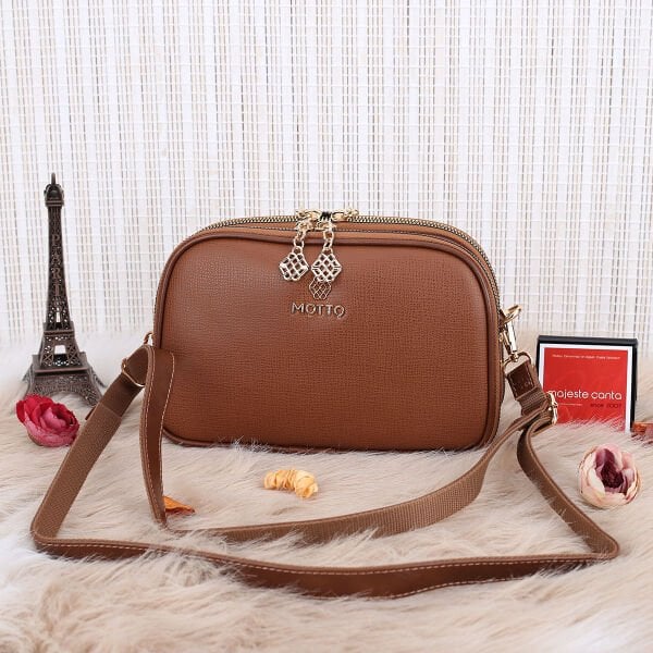 Motto 3 Gözlü Taba Yandan asmalı Kadın Çanta