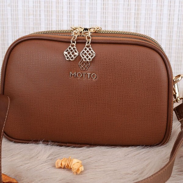 Motto 3 Gözlü Taba Yandan asmalı Kadın Çanta