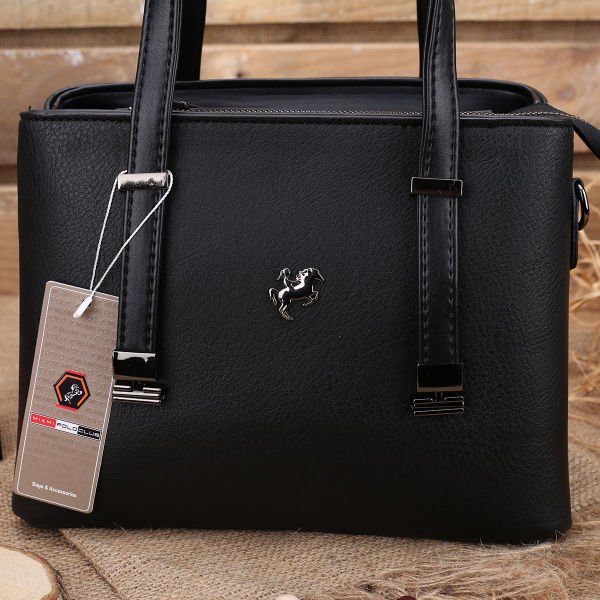 Miami Polo Siyah Çift Taraflı Kadın Çanta