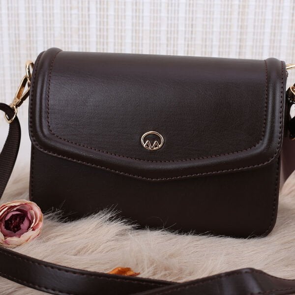 Motto Kahverengi Yandan asmalı Kadın Çanta