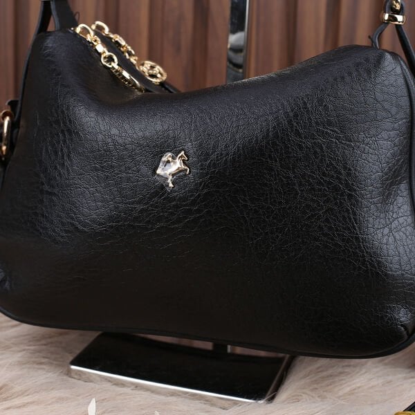 Nas Bag Siyah Çift Gözlü Günlük Kadın Çanta