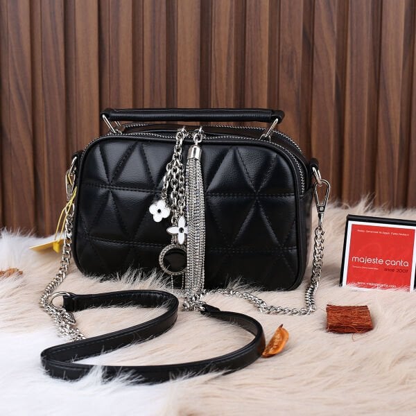 Ççs London Siyah Küçük Boy Yandan Asmalı Çanta