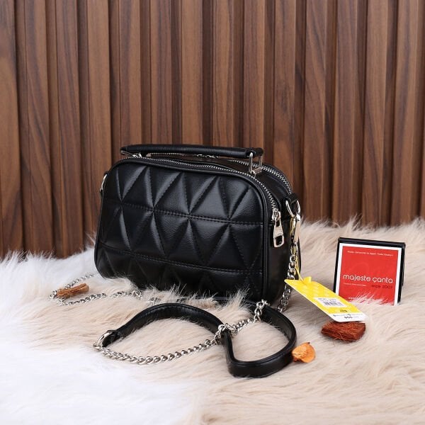 Ççs London Siyah Küçük Boy Yandan Asmalı Çanta