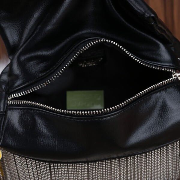 Ççs London Siyah Zincirli Yandan Asmalı Çanta