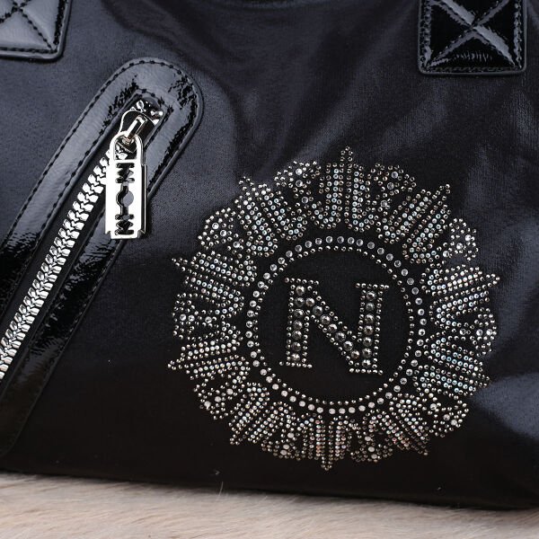 Nas Bag Siyah Taşlı Kadın Omuz Çantası