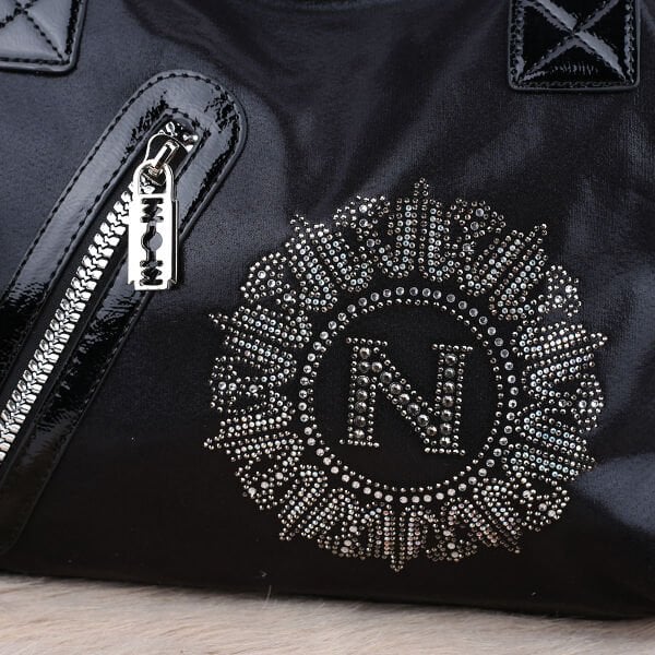 Nas Bag Siyah Taşlı Kadın Omuz Çantası