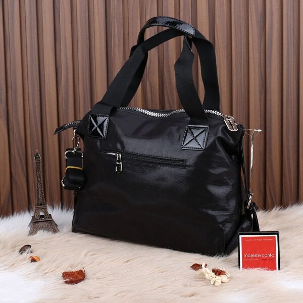 Nas Bag Siyah Taşlı Kadın Omuz Çantası