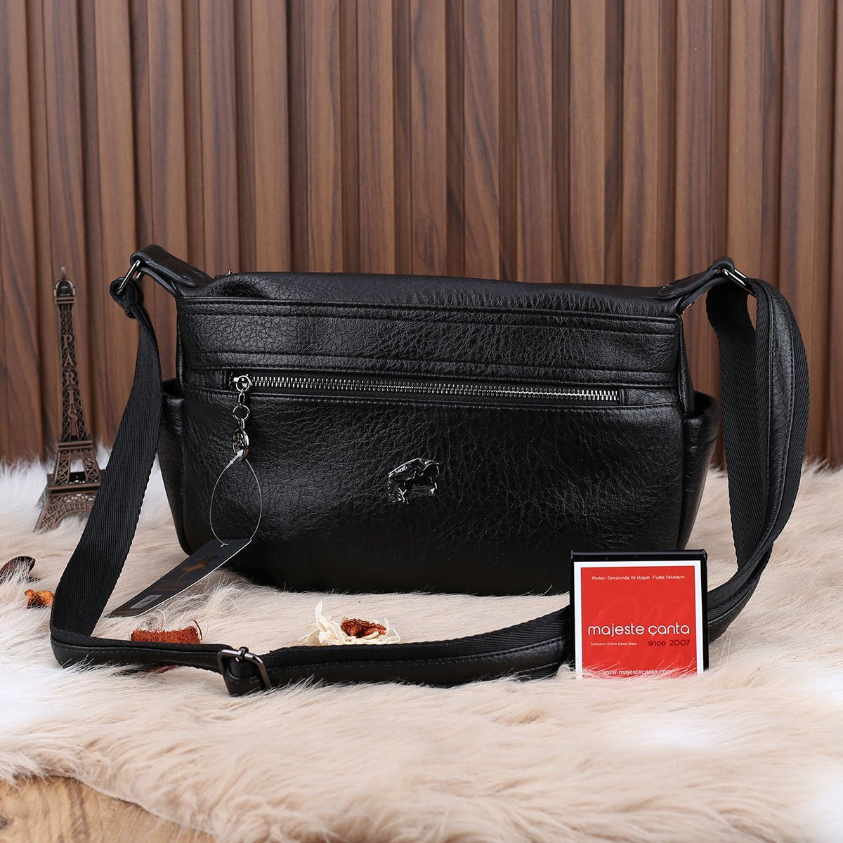 Nas Bag Siyah Günlük Çapraz Askılı Çanta