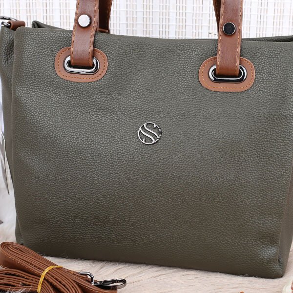 Sanmorris 3 Gözlü Yeşil Çanta