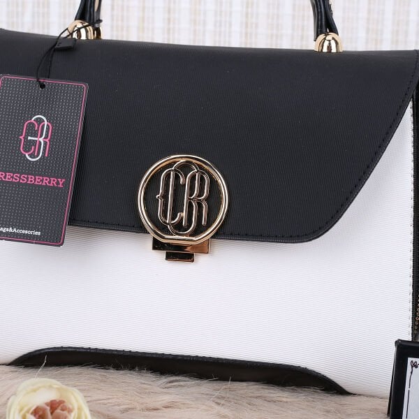 Cressberry Siyah Beyaz Kadın Çanta